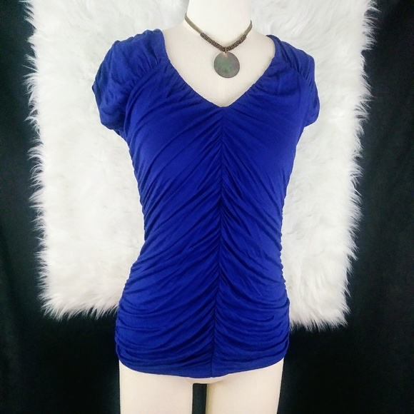 Express Tops - EXPRESS Blue V Neck Sleeveless Top Size M